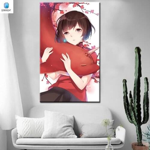 Diy oil painting by numbers Bigfish & Begonia digital paint by numbers Traditional Chinese diy digital painting anime poster