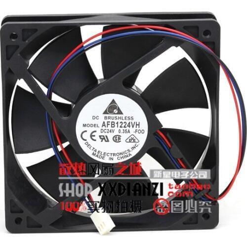 NEW DELTA AFB1224VH 12cm 24V 0.35A 12025 double ball bearing frequency cooling fan