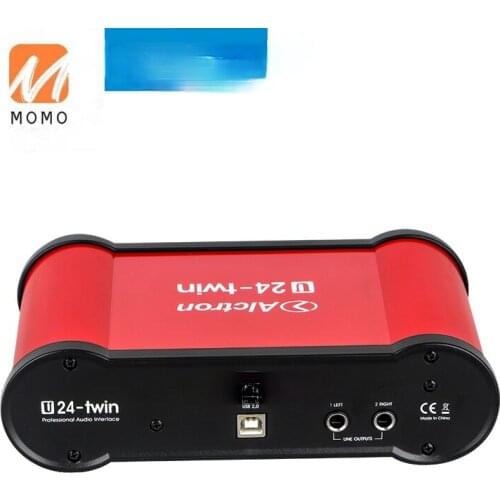 Official Original 24bit Dual Channel USB Audio Interface Sound Card Helps Signal From A To D Microphone