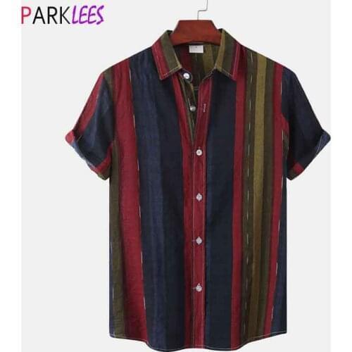Мужские полосатые рубашки PARKLEES China At AliExpress