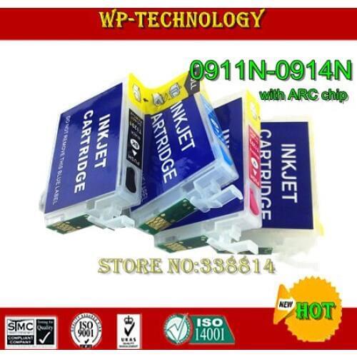 Empty Refill cartridge suit for T0911 T0912 T0913 T0914,suit for Epson Stylus C90 CX5500 CX5505 ,With ARC chips