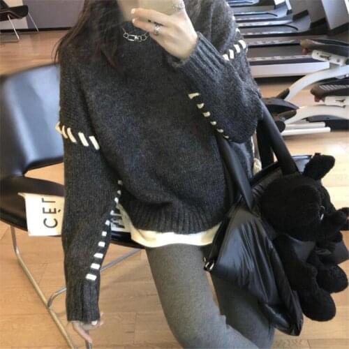 Net Red Fried Street Loose and Lazy Sweater