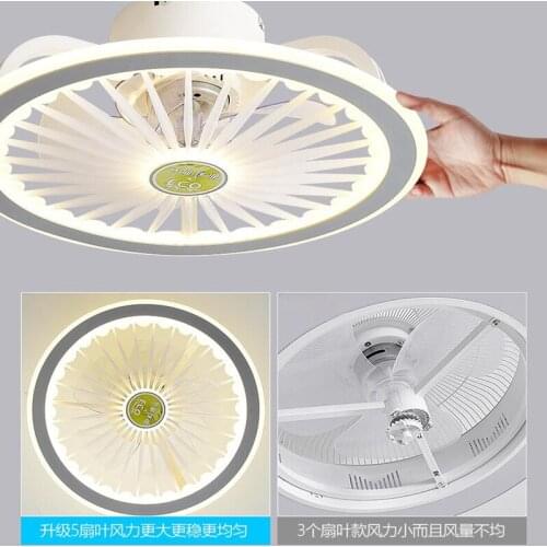 LED Ceiling Fan with Light App and Remote Control Ultra-thin decorative led ceiling fan lamps For Living room Bedroom Kids Room