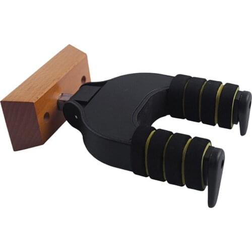 Musical Instrument Hanger Auto-lock Guitar Wall Mount Holder Hook for Acoustic Electric Guitars Basses Ukulele Violin