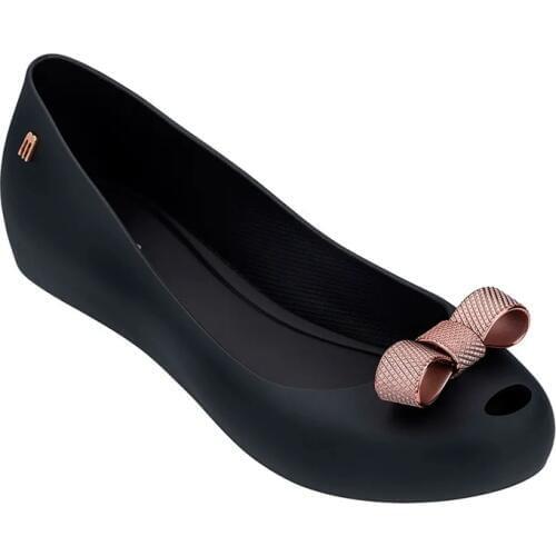 Melissa Ultragirl Bow Chrome 2021 New Women Flat Sandals Brand Women Jelly Shoes Melissa Bow Sandals Female Jelly Shoes