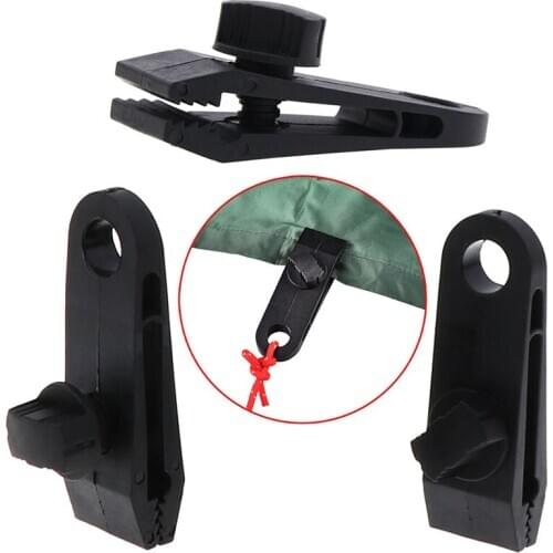 4Pcs Windproof Awning Clamp Grip Tent Clips Accessory For Camping Tarps Caravan