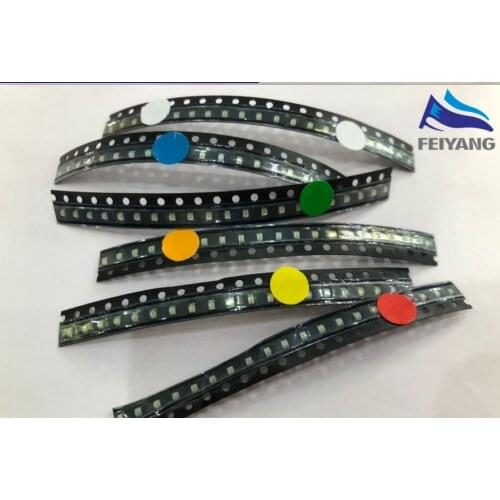 600pcs Flash 0805 LED Diode Mixed Orange / Red / Jade-Green / Blue / Yellow / White 0805 SMD LEDs Blinking Flashing LED Diod