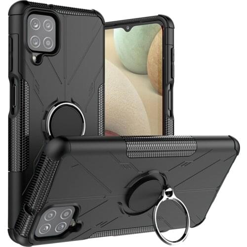 4 in 1 Magnetic Ring Case For Samsung A12 Case Galaxy A12 Cover Shockproof Armor Car Holder Cover For Samsung Galaxy A12 Case