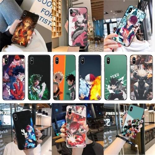 Todoroki Shouto My hero academy Painted Phone Case for iPhone 11 12 pro MAX MINI XS 8 7 6 6S Plus X 5S SE 2020 XR