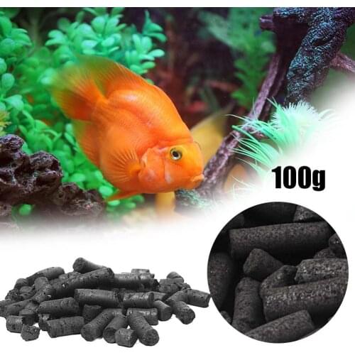 100g Fish Tank Filtration Products Activated Charcoal Carbon Pellets Aquarium Purification Filter For Fresh Water And Saltwater