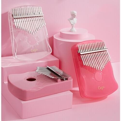 Kalimba 17 Key Crystal Transparent Finger Thumb Piano for Beginner Music Instrument Kalimba