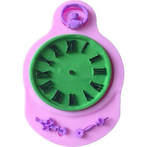 Clock Table Fondant Cake Silicone Mold Cookie Ice Cream Molds Biscuits Candy Chocolate Mould Baking Cake Decoration Tools Clay