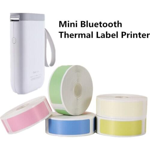Niimbot Mini Label Printer Paper Printing Label Waterproof Anti-Oil Price Label Pure Color Scratch-Resistant Label Sticker Paper