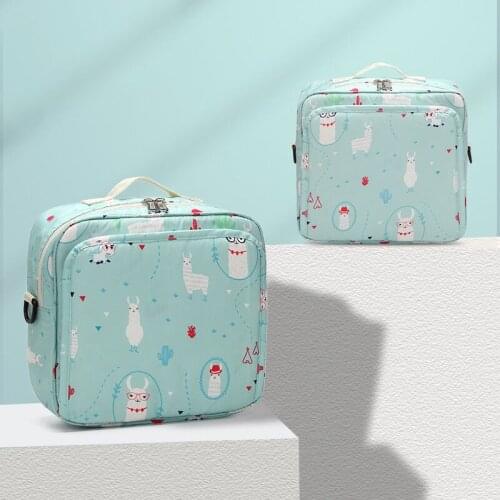 New Diaper Bag Baby Diaper Storage Bag Women Cartoon Single Shoulder Bag Portable Large Diaper Bag One-shoulder Mommy Bag