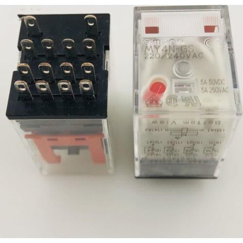 Original MY4N-GS-220/240VAC 14PIN 3A 250VAC LED relays