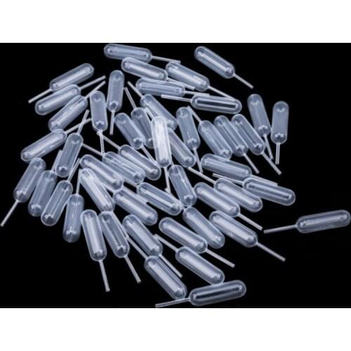 50PCS/Pack Plastic Jam Squeeze Dropper 4ml Pipettes Dropper Transparent Soft Pipette For Jam Ice Cream Chocolate And Painting