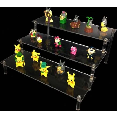 Acrylic 3-Layer Jewelry Display Stand Bracelet Display Shelf Watch Showing Rack Necklace Desktop Ring Headware Display Holder