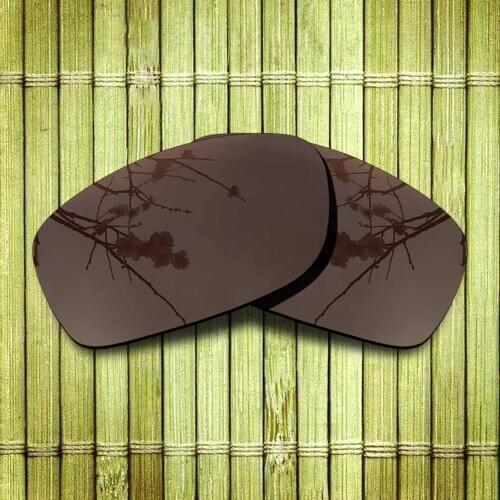 Polarized Replacement Lense For-Oakley Fives Squared Sunglasses Frame True Color Mirrored Coating - Brown Options