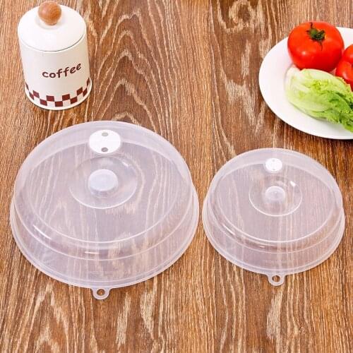 Transparent Ventilated Microwave Food Plate Covers Lids