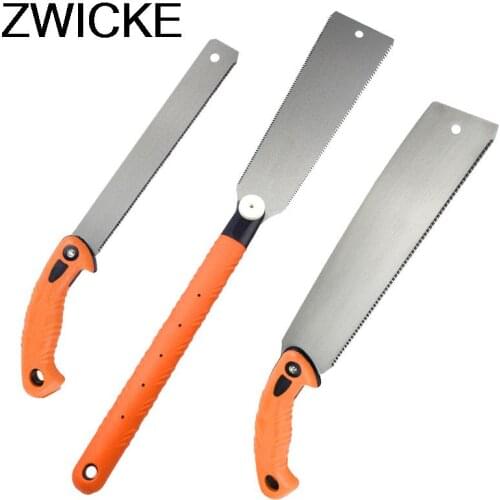 3-edge Teeth Hand Saw Pull Razor Saw Medium Crosscut Saw For Garden Pruning Wood Bamboo PVC Plastic Cutting Woodworking Tools