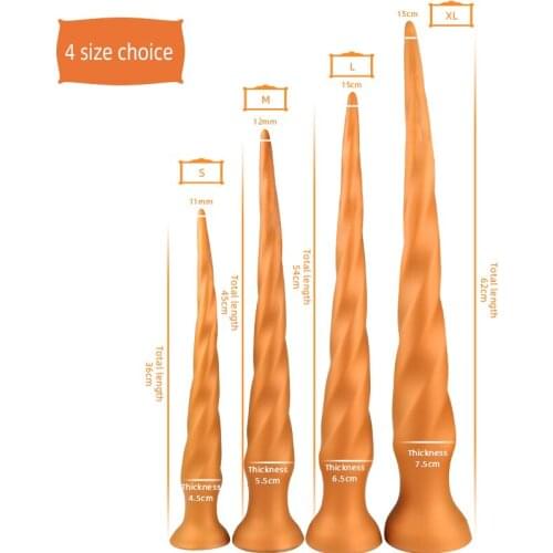 62cm Silicone Super Long Anal Plug for Men Prostate Massage Large Dildo Sex Toys for Women Butt Plug Vagina Stimulator G-Spot