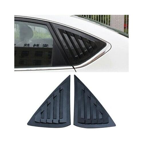 Carbon Fiber Rear Window Shutter Cover 2pcs for Nissan Sentra Sylphy 2013-2018