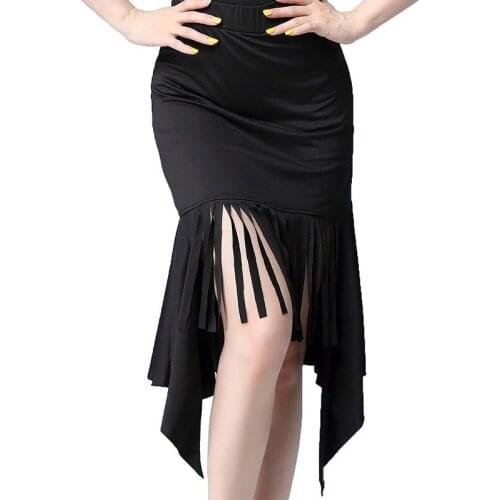 Sexy New Latin Dance Skirt Women 2021 Professional Samba Dancing Skirt Adult Stage Samba Tango Rumba Practice Dance Dress