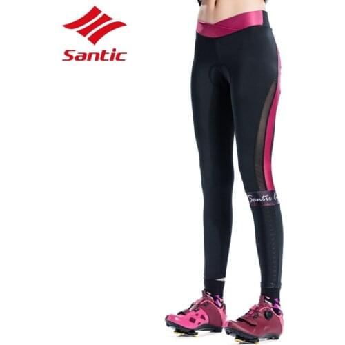 Santic Padded Cycling Pants Women Spring Summer 2018 Cycling Trousers Downhill Bicycle Pants Quick Dry Pantalon Ciclismo Mujer