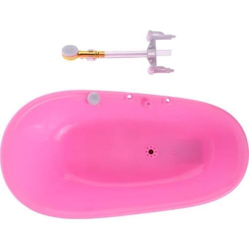 1/6 Dollhouse Miniatures Electric Bathtub Furniture Bathroom Accessories Kids Pretend Toy R7RB