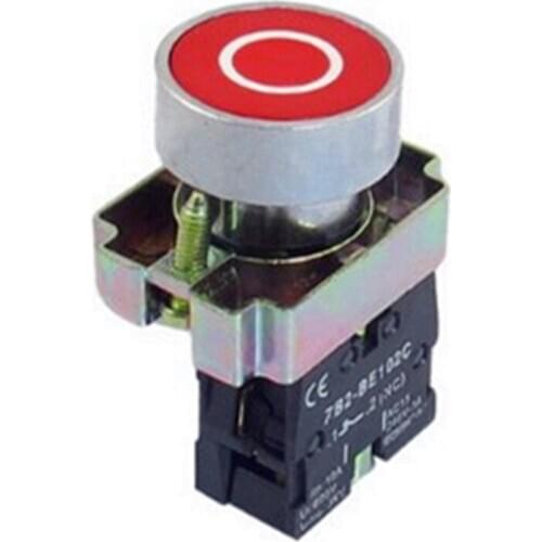 1 Pc 22mm NC N/C Red Sign Momentary Push Button Switch 600V 10A ZB2-BA4322 Free Shipping