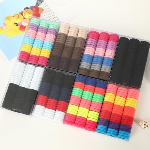 22/66pcs 3.5cm Children Rubber Hair Bands Hair Accessories Scrunchy Elastic Girls Hairband Decoration Headwear Ties Gum for Hair