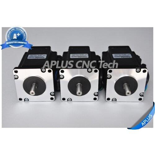 3 PCS NEMA 24 Stepper Motor, 368oz-in 90mm 4.2A, 1.8degree, 4wires