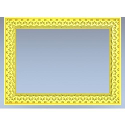 3d model square flower frame design exclusive relief for cnc machine in STL file format --10