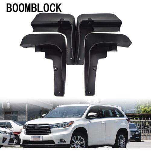 4pc Car Front Rear Mud Flaps Mud Flap Mudguards Fender For Toyota Highlander Kluger 2011 2012 2013 Accessories