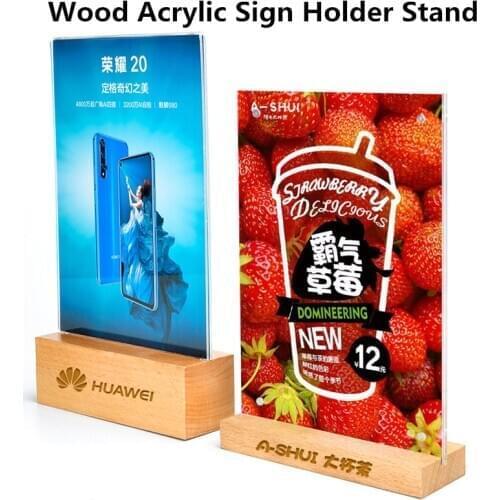 A4 Acrylic Sign Holders 8.5 x 11 Letter Size Ad Frame Picture Frames Desktop Photo Frames Advertisement Display Menu Card Holder