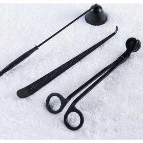 Candle Accessory Gift Pack 3 in 1 Set stainless steel Candle Bell Snuffers Wick Trimmer Candle Wick Dipper LX2029