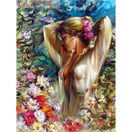 Diamond Embroidery Diy Diamond Painting Cross Stitch Kits Diamond Mosaic Sexy woman Full Square Diamond Embroidery RS154