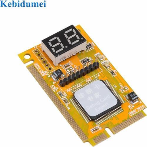 Kebidumei PCI-E LPC PC Analyzer Tester POST Card Test Plastic/Metal High Stability For Notebook Laptop Express Card Hexadecim