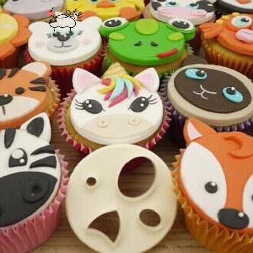 Aouke Molds 3D A fox, a panda Fondant Mold Cakes Decorating Tools DIY Gumpaste Chocolate Moulds P132