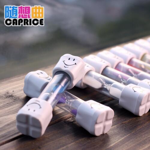 Safety faces hourglass 1/3/5/20 three minutes brushing decoration Fangshuai children Mini Gift