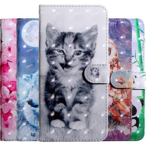 For Samsung Galaxy J4 Plus Case 3D Painting Flip Case For Samsung Galaxy J4 EU version Cover PU Wallet Leather Case
