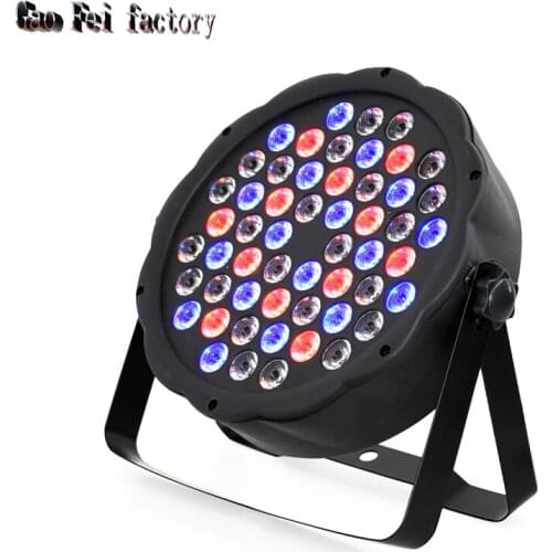 Disco Lights 54X3W RGBW Led Par Stage Light Lyre Wash Mini Flat Par For Home Party Christmas Wedding