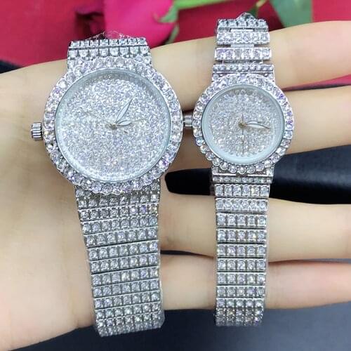 Women Luxury Watch Rose Gold Diamond Dress Watches Ladies Stainless Steel Fashion Female Rhinestone Bling Quartz Watch Gift