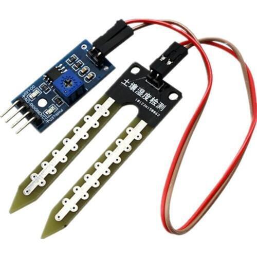 Soil Hygrometer Humidity Detection Module 3.3V-5V Soil Moisture Controller Moisture Water Sensor for DIY Robot Smart Car
