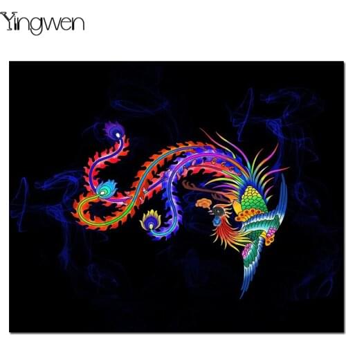 5D Diy Diamond Embroidery Set Full Square / Round Drill Diamond Painting Colorful Peacock Picture Home Decor Animals Art Gift