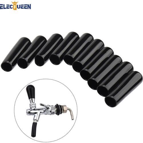 10pcs/lot Draft Beer Tap Cover Black plastic Soother Bartending Faucet Cap