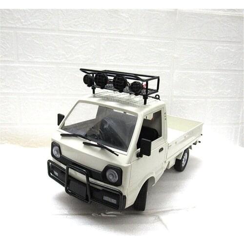 Metal Luggage Rack Shelf With Light for WPL D12 RC Car Modification Kits