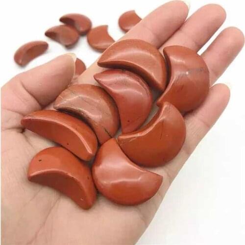 MOKAGY Crystal Five-Pointed Star Carvings Natural Red Jasper Quartz Stone Sculpture 3pc