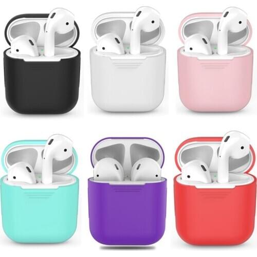 Soft Silicone Case For Apple Airpods Shockproof Cover For Apple AirPods Earphone Cases Ultra Thin Air Pods Protector Case