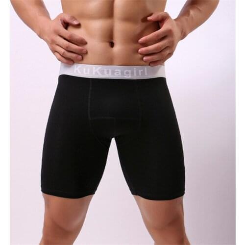 Mens Underwear Cotton Anti-Wear Sport Men Boxers Short Home Leisure Male Underpants Lengthen Boxers Pajamas